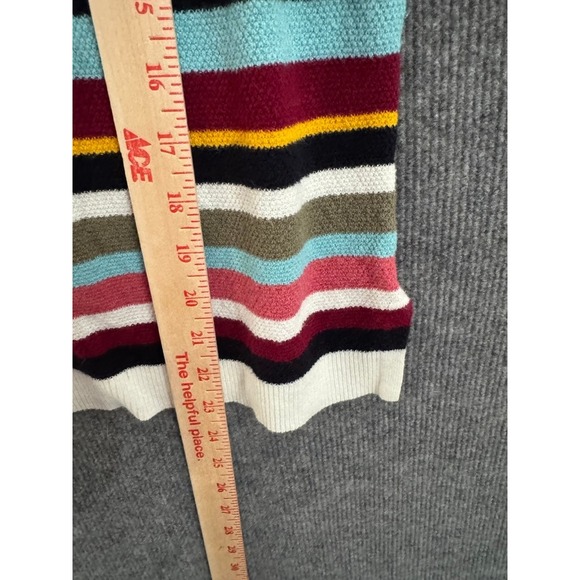 Talbots Striped Crew Neck Long Sleeve Sweater Size Small - Picture 4 of 5